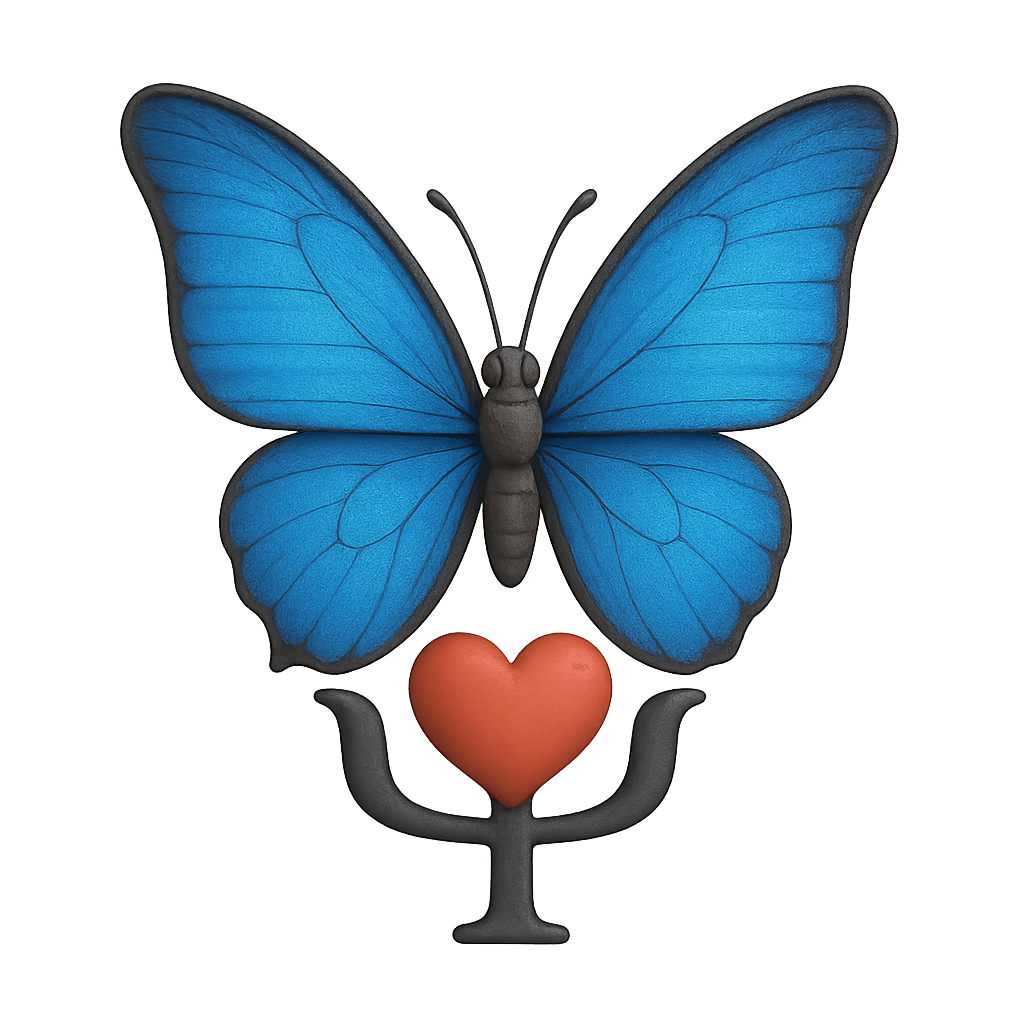 Borboleta símbolo da psicologia e transformação